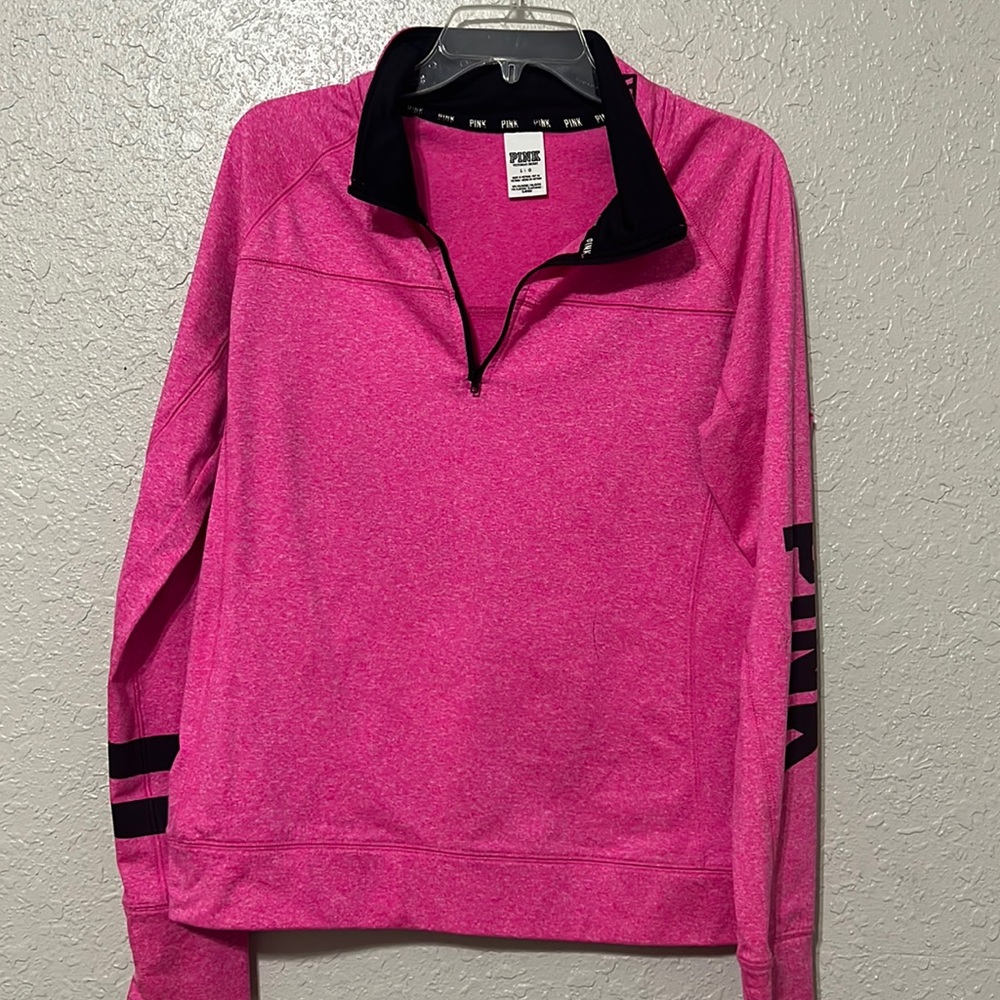 💗 pink 3/4 fleece lined pullover 💗